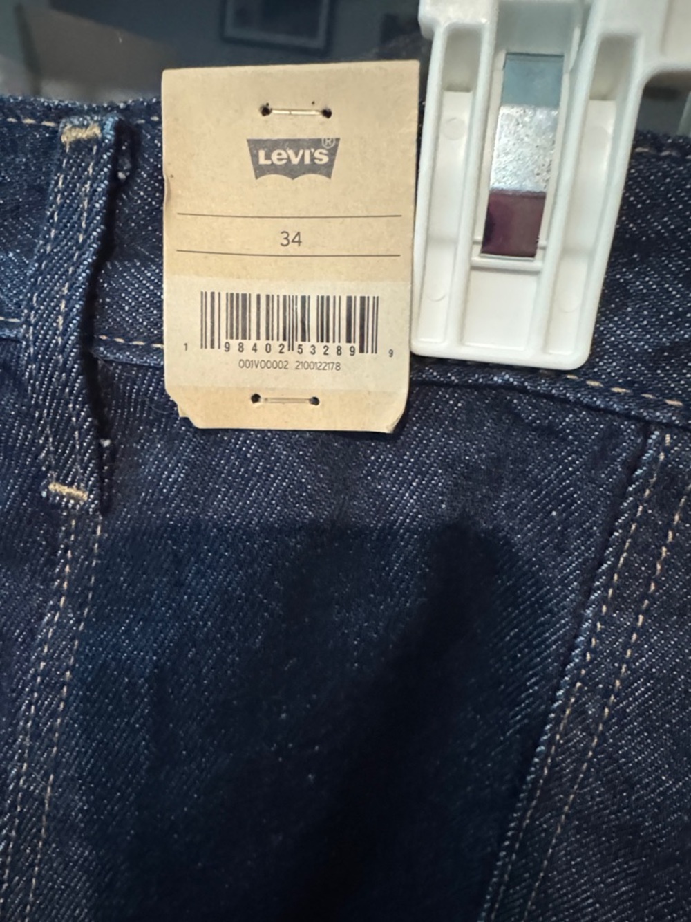 Size 34 Levi’s Dark Wash Denim Mini Skirt - Picture 3 of 5